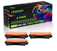 CRG051H Compatible for Canon Toner Cartridge with Chip i-SENSYS LBP162 MF264 MF267 MF269 MF264dw MF267dw II Printers (3 Pack Black)