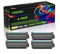 CRG064 Compatible for Canon Toner Cartridge with Chip i-SENSYS LBP722Cdw LBP732Cdw MF832Cdw Printers (4 Pack Black)