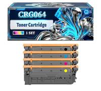 CRG064 Toner Cartridge Compatible for Canon i-SENSYS LBP722Cdw LBP732Cdw MF832Cdw MF842Cdw Printers, With Chip Large Capacity 6000 Pages (4-Pack BK/C/M/Y)