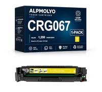CRG067 High Yield Toner Cartridge Replacement Fits CRG067, Compatible with Canon i-SENSYS MF651Cw 655Cdw 657Cdw, 4 Pack Black Cyan Magenta Yellow with Chip,Yellow