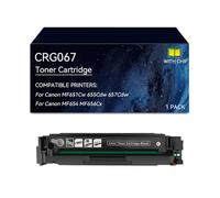 CRG067 Toner Cartridges for CANON Black Cyan Yellow Magenta, with Chip | Replacement for CRG067 Toner Cartridge for Color Laser Enterprise MF651Cw 655Cdw 657Cdw MF654 MF656Cx Printer(Black)