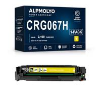 CRG067H High Yield Toner Cartridge Replacement Fits CRG067H, Compatible with Canon i-SENSYS MF651Cw 655Cdw 657Cdw, 4 Pack Black Cyan Magenta Yellow with Chip,Yellow