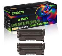 CRG070 Compatible for Canon Toner Cartridge with Chip i-SENSYS LBP243dw LBP246dw MF461dw MF463dw Printers (2-Pack Black)