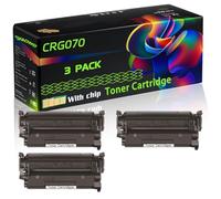CRG070 Compatible for Canon Toner Cartridge with Chip i-SENSYS LBP243dw LBP246dw MF461dw MF463dw Printers (3 Pack Black)