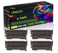 CRG070 Compatible for Canon Toner Cartridge with Chip i-SENSYS LBP243dw LBP246dw MF461dw MF463dw Printers (4 Pack Black)