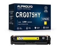 CRG075 High Yield Compatible Toner Cartridge Replacement for CRG075HK/C/M/Y with Latest Chip, Fits Canon Color imageCLASS LBP646Cdw LB647Cdw MF662CdW Laser Printer, Black Cyan Magenta Yellow, 4 Pack,Y