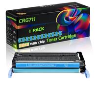 CRG711 Compatible for Canon Toner Cartridge with Chip i-SENSYS MF9220 MF9280 MF9280cdn LaserShot LBP-5300 Printers (1 Pack Cyan)