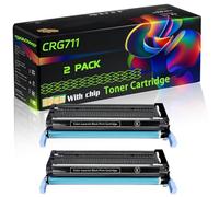 CRG711 Compatible for Canon Toner Cartridge with Chip i-SENSYS MF9220 MF9280 MF9280cdn LaserShot LBP-5300 Printers (2 Pack Black)