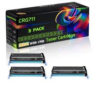 CRG711 Compatible for Canon Toner Cartridge with Chip imageCLASS MF9170C LBP-5300 LBP-5360 MF9130 MF9170 Printers (3 Pack Black)