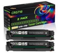 CRG718 Compatible for Canon Toner Cartridge with Chip i-SENSYS MF728 MF728cdw MF729 MF729cx MF8330 Printers (2 Pack Black)
