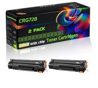 CRG728 Compatible for Canon Toner Cartridges with Chip ImageCLASS MF-4420W i-SENSYS Fax-L150 Fax-L170 Fax-L410 MF-4730 Printers (2-Pack Black)
