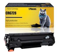 CRG728 Toner Cartridge Compatible for Canon High Yield Replacement for i-SENSYS MF4580dn MF4730 MF4750 MF4780w MF4870dn MF4890dw Printers, Black Printable 2100 Pages (Black)