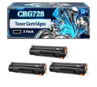 CRG728 Toner Cartridges Compatible for Canon ImageCLASS MF-4420W i-SENSYS Fax-L150 Fax-L170 Fax-L410 MF-4730 MF-4750 Printers, With Chip Large Capacity 3200 Pages (3 Pack Black)
