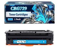 CRG729 Toner Cartridges Compatible for Canon i-SENSYS LBP-7010C i-SENSYS LBP-7018C Printers, With Chip Large Capacity 1200 Pages (1 Pack Cyan)