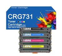 CRG731 Toner Cartridges Replacement for Canon I-SENSYS LBP7100Cn LBP7110Cw MF628Cw MF8230Cn Printer, High Yield 2400 Page,CRG731-4Color