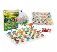 CRGANGZY 20Pcs Dinosaur Magnetic Chess Game with String Portable Storage Bag, Dinosaur Stones Toys Magnet Game, Strategy Party Travel Table Top Puzzle Thinking Board Games for Christmas Family Games