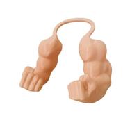 CRGANGZY 3D Printed Hanging Arm with Muscle Costume Accessory Costume Prop for Halloween Birthday Party Supplies-Apricot