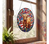 CRGANGZY Acrylic Puzzles Suncatcher, DIY Double Sided Jigsaw Puzzle Wall Decor for Women Men Mom Birthday Gift, Colorful Sunrise, Stained Acrylic Jigsaw Puzzle Suncatcher for Garden Window Decor