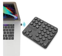 CRGANGZY Bluetooth Numeric Keypad, 2.4G Portable Wireless Ergonomic Mini Numpad 35 Keys External Number Pad for Laptop, Tablet, Notebook, PC, Desktop