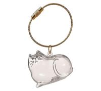 CRGANGZY Cat Hair Keepsake Capsule Pet Fur Storage Bottle Keyring for Memorial Gifts DIY Cat Hair Collection Box for Pet Loss Remembrance Cat Dog Hair Holder Souvenir for Pet Lovers-Style A