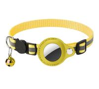 CRGANGZY Cat Tracker Collar, Adjustable Pet Tracker for Cats and Dogs Compatible with Apple AirTag, Reflective Pet Collar for Night Location Tracking, Activity Monitoring, Collar included