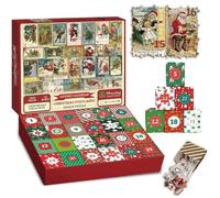 CRGANGZY Christmas Puzzle Advent Calendar 2025, 1000 Pieces Jigsaw Christmas Puzzles Countdown Calendar for Adults Teenage Girls Boys, Santa Claus Puzzle for Xmas