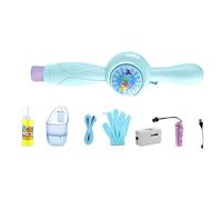 CRGANGZY Elastic Smoke Bubble Machine, Electric Handheld Smoke Bubble Wand with Cool Light, Automatic Colorful Fog Bubbles Machine for Wedding Festival Birthday Indoor Outdoor Accessories