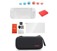 CRGANGZY for for Switch2 Protective Travel Hard Case with Tempered Glass Screen Protector Protective Carrying Case Bag with Silicone Case & Thumb Grip Caps Game Storage Accessories Pouc