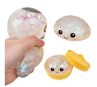 CRGANGZY Glitter Squishies Dumpling Toy, Mystery Dumplings Squishys with Foods Steamer, Bao Bun Squishies Squeeze Dough Ball Birthday Party Favors Gifts for Kids and Adults