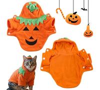 CRGANGZY Halloween Pumpkin Pet Costume, Cute Cat Dog Autumn/Winter Transformation Clothes, Creative Pumpkin Pet Party Autumn/Winter Decorations for Halloween(2XL)
