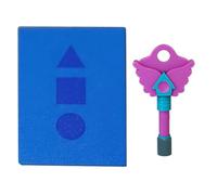 CRGANGZY Hide and Seek Keyhole Pendant 3D Printed 2025 Korean Folk Traditional Game Necklace Squid Necklace Keychain Merch for Season 3 Squid TV Fans
