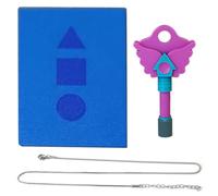 CRGANGZY Hide and Seek Keyhole Pendant 3D Printed 2025 Korean Folk Traditional Game Necklace Squid Necklace Keychain Merch for Season 3 Squid TV Fans