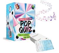 CRGANGZY Lyrics Pop Quiz Game, 90s & 2000s Music Trivia Card Games, Fun Throwback Lyric Guessing Gaming with 150 Cards, Nostalgic Party Toys for Friends Family Night Party Holiday