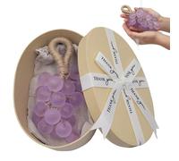 CRGANGZY Personalized Original Handmade Crystal Grape Soap With Gift Box for Bathing Facial Cleansing, Crystal Grape Gentle Cleansing Soap for Bath Cleanser Pendant And Shower Body