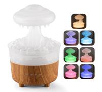 CRGANGZY Rain Cloud Aroma Diffuser Stress Relief Water Drops Sounds Diffuser with Romote Control Multi-purpose Home Bedroom Desk Decor