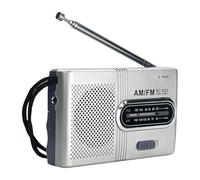 CRGANGZY Receptor de Radio Portátil, Minialtavoz Integrado Multifunción, Transistor Am FM con Conector para Auriculares, Reproductor de Música de Radio de Bolsillo Portátil FM