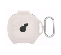 CRGANGZY Silicone Soft Protective Cover with Carabiner Protective Skin Case Shockproof Full Body Protective Case -Scratch Logo Visible Design for Anker SoundCore Sport X20 Charging Case (Wh