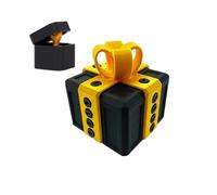 CRGANGZY The Prank Box - Hilarious Screw Challenge with Middle Finger Surprise, Annoying Present Box, 3D Printed Annoying Gift Boxes Ornaments with Screw for Pranks and Mischief Christmas