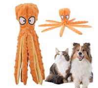 CRGANGZY Whiskerspot Octopus Dog Toy, Eco friend Octopus PlayToys Plush for Dogs, No-Stuffing Squeaky Dog Interactives Plush with Crinkle Paper, Durable Chew Toy for Puppy Teething & Interactive Play