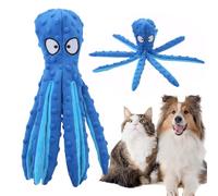 CRGANGZY Whiskerspot Octopus Dog Toy, Eco friend Octopus PlayToys Plush for Dogs, No-Stuffing Squeaky Dog Interactives Plush with Crinkle Paper, Durable Chew Toy for Puppy Teething & Interactive Play