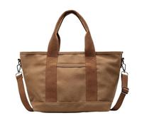 CRGANGZY Women Canvas Stylish Tote Bag large capacity Casual Canvas Crossbody Bag Multi-Layers All-Match Work Class handbags for School Travel Shopping Holiday Party Use