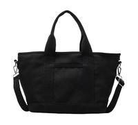 CRGANGZY Women Canvas Stylish Tote Bag large capacity Casual Canvas Crossbody Bag Multi-Layers All-Match Work Class handbags for School Travel Shopping Holiday Party Use