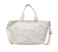 CRGANGZY Women Canvas Stylish Tote Bag large capacity Casual Canvas Crossbody Bag Multi-Layers All-Match Work Class handbags for School Travel Shopping Holiday Party Use