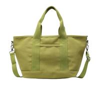 CRGANGZY Women Canvas Stylish Tote Bag large capacity Casual Canvas Crossbody Bag Multi-Layers All-Match Work Class handbags for School Travel Shopping Holiday Party Use