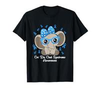 CRI Du Chat Syndrome Awareness Elephant CRI Du Chat Syndrome T-Shirt