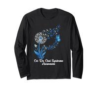 CRI Du Chat Syndrome Awareness Flower CRI Du Chat Syndrome Long Sleeve T-Shirt