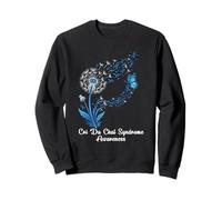 Cri Du Chat Syndrome Awareness Flower Cri Du Chat Syndrome Sweatshirt