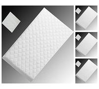 Crib Mattress Covers Soft Cushy Anti Allergic Quilted Matress Cases Waterproof Breathable Mattresses Pallet Encasements (75 X 35 X 4) cm