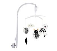 Crib Mobile Baby, Baby Bed Mobile with Music Box Bed Bell Crib and Rotating Plush Toy Rabbit Bear Owl Children's Room Hanging Wind Chimes Music Mobile Toy Crib Gift for Newborns