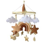 Crib Mobile, Baby Crib Mobile, 9.1x17.7 Inch Rainbow Baby for, Hanging Nursery Mobiles, Boho Nursery Decor